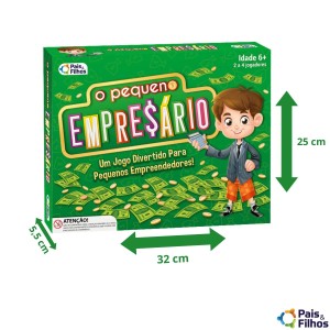 Jogo de Tabuleiro O Pequeno Empresário Pais e Filhos