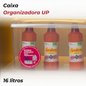 Caixa Organizadora UP Com Trava 16L 25,5x38,5x22cm Paramount