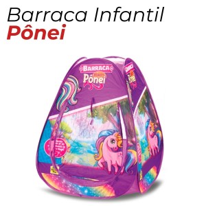 Barraca Infantil Rosa Beauty Pônei 90x90x90 cm