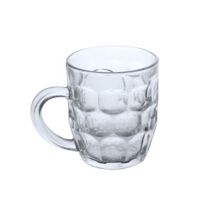 Caneca de Vidro Texturizada com Alça 330mL Chopp da Clink