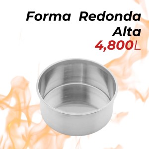 Forma Redonda Alta N25 em Alumínio
