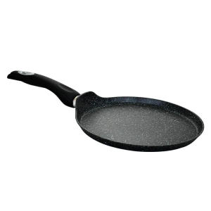 Frigideira Crepeira Com Indução Revestimento Antiaderente Cerâmica Preta 24cm