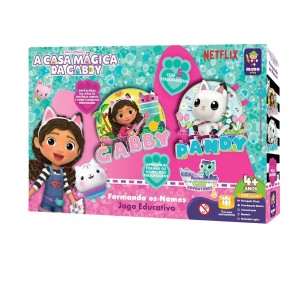 Jogo Educativo Formando os Nomes A Casa Mágica da Gabby
