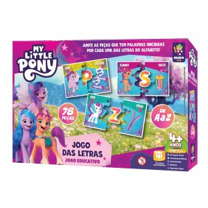 Jogo Educativo das Letras da Little Ponny com 78 peças