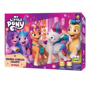Quebra Cabeça Gigante My Little Pony Festa Dos Sonhos com 48 pçs
